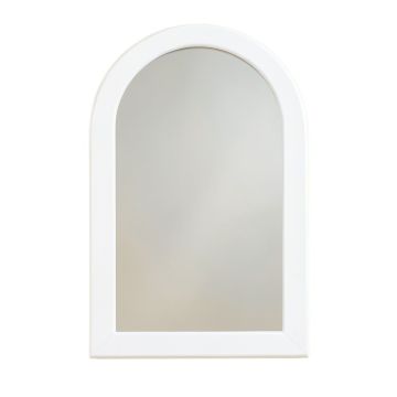 Ash Branch Framed Wall Mirror - White
