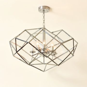 Karole 24 - Light Unique / Statement Geometric Chandelier (synthetic illustration; no displayed measurements)