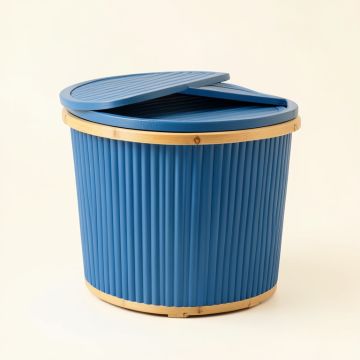 Dune Branch Laundry Hamper - Blue (synthetic illustration; no displayed measurements)