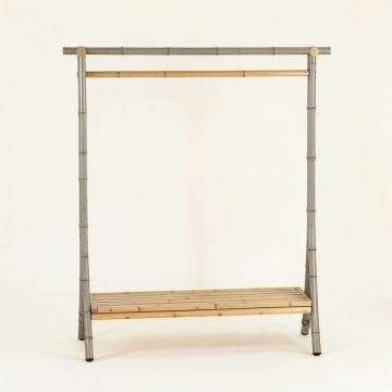 Cliff Bridge Empty Garment Rack - Gray (synthetic illustration; no displayed measurements)