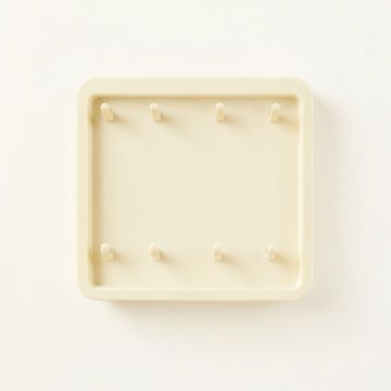 Cliff Dell Empty Wall-Mounted Tool Organizer Panel - Ivory (synthetic illustration; no displayed measurements)