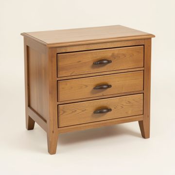 Brentry Solid Wood 3 Drawer End Table (synthetic illustration; no displayed measurements)
