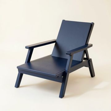 Alder Crest Outdoor Lounge Chair - Navy (synthetic illustration; no displayed measurements)