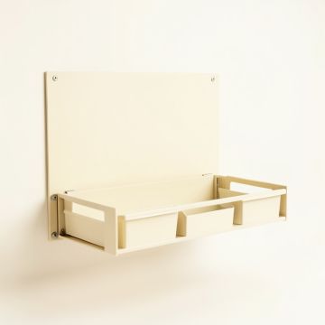 Sage Edge Empty Wall-Mounted Tool Organizer Panel - Ivory (synthetic illustration; no displayed measurements)
