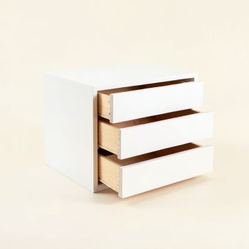 Dawn Branch Small-Parts Storage Drawer Cabinet - White (synthetic illustration; no displayed measurements)
