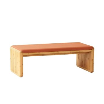 Vale Bridge Indoor Bench - Terracotta