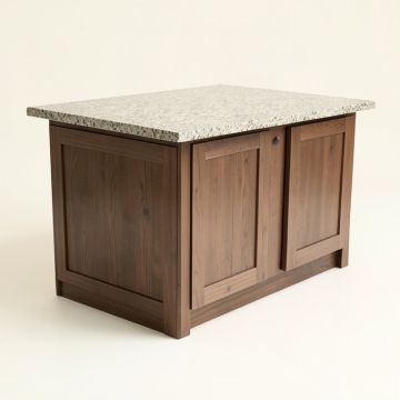 Dadler Kitchen Island With Granite Top (synthetic illustration; no displayed measurements)