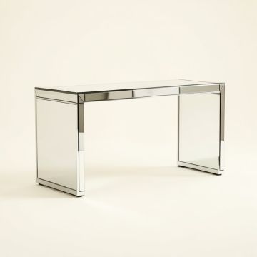 Noelle Mirrored Console Table (synthetic illustration; no displayed measurements)