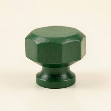 Clay Crossing Cabinet Knob Without Packaging - Green (synthetic illustration; no displayed measurements)