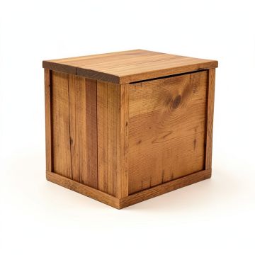 Wood Deck Box (synthetic illustration; no displayed measurements)