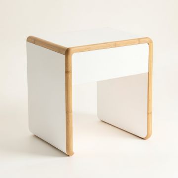 Dawn Arc Side Table (synthetic illustration; no displayed measurements)