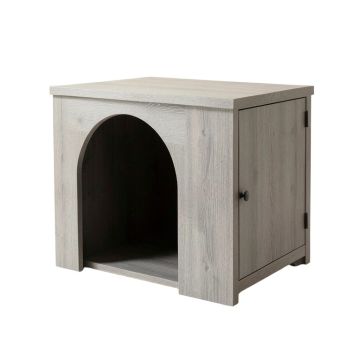 Cedar Crossing Empty Furniture-Style Litter Enclosure - Gray