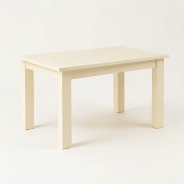 Oak Bridge Patio Table - Cream (synthetic illustration; no displayed measurements)