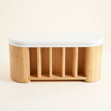 Pine Canyon Shoe Storage Bench - White (synthetic illustration; no displayed measurements)