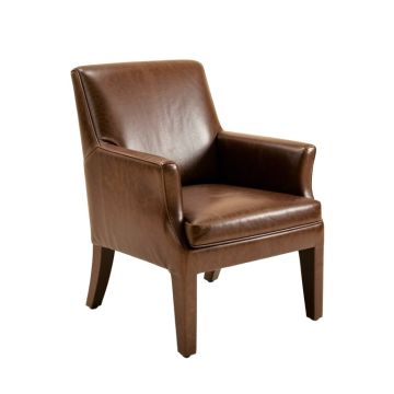 Cesar Genuine Leather Upholstered Dining Chair