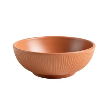 Dawn Bend Dining Bowl - Terracotta
