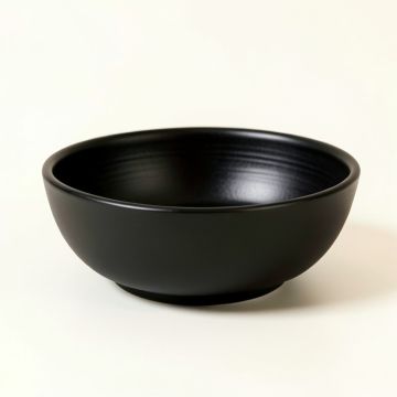 Fern Crest Dining Bowl - Black (synthetic illustration; no displayed measurements)