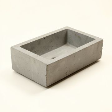 Trough Concrete Rectangular Bathroom Sink (synthetic illustration; no displayed measurements)