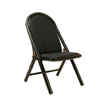 Oak Brook Folding Outdoor Chair - Black