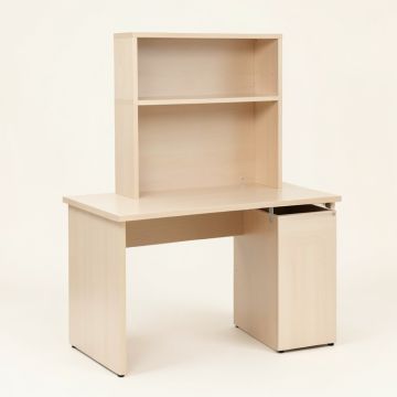 Weldon Computer Desk With Hutch (synthetic illustration; no displayed measurements)