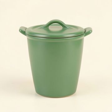 Maple Branch Storage Canister With Lid - Green (synthetic illustration; no displayed measurements)