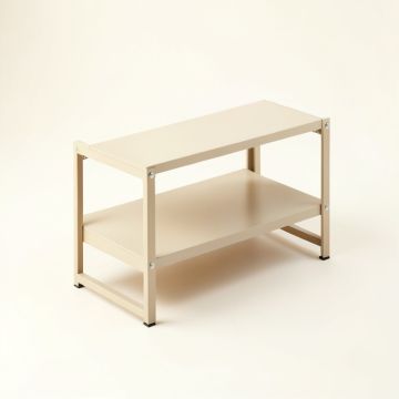 Reed Bend Narrow Outdoor Storage Bench - Beige (synthetic illustration; no displayed measurements)