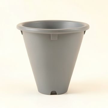Field Bluff Empty Railing Planter With Integral Brackets - Gray (synthetic illustration; no displayed measurements)
