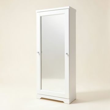Celinda Over The Door Jewelry Armoire With Mirror (synthetic illustration; no displayed measurements)