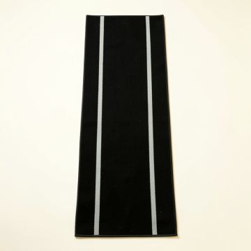 Oak Arc Narrow Runner Rug - Black (synthetic illustration; no displayed measurements)