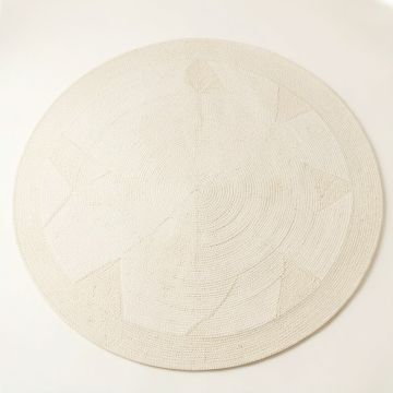 Wren Bluff Round Area Rug - Ivory (synthetic illustration; no displayed measurements)