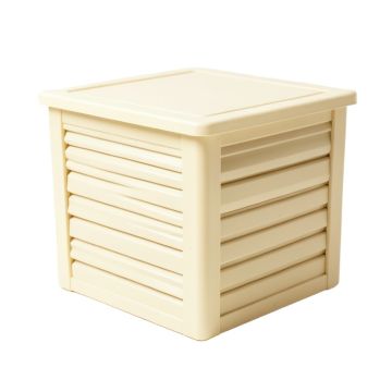 Clay Bridge Closed Outdoor Storage Box - Cream