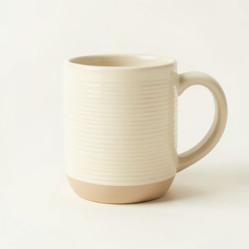 Lake Crossing Ceramic Mug - Cream (synthetic illustration; no displayed measurements)