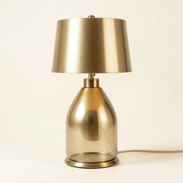 Colville 24 '' Clear Glass/Metallic Gold Table Lamp (synthetic illustration; no displayed measurements)
