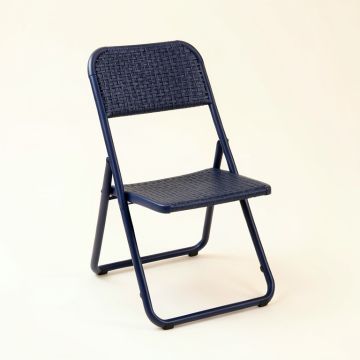 Dawn Dell Folding Outdoor Chair - Navy (synthetic illustration; no displayed measurements)