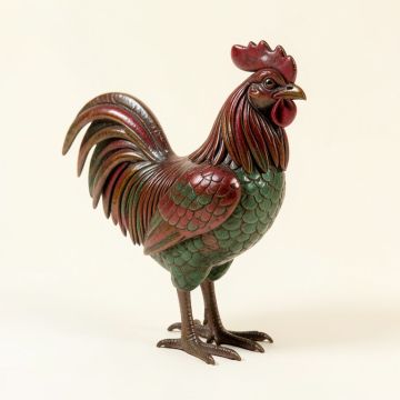 Adames Reclaimed Iron Rooster (synthetic illustration; no displayed measurements)