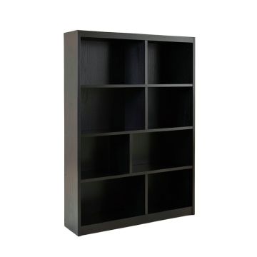 Birch Edge Freestanding Bookcase - Black