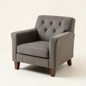 Ulises 32.28 '' Wide Tufted Polyester Armchair (synthetic illustration; no displayed measurements)