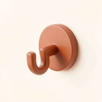 Cove Brook Wall-Mounted Robe Hook - Terracotta (synthetic illustration; no displayed measurements)