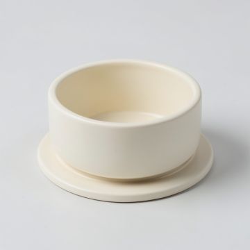 Lake Crest Empty Candle Holder - Cream (synthetic illustration; no displayed measurements)