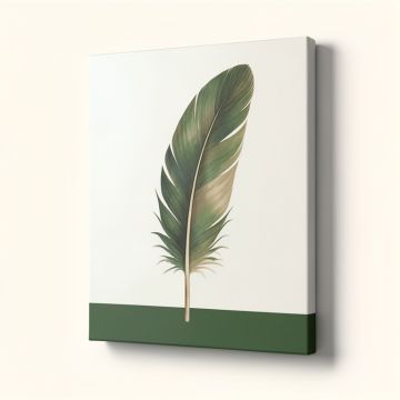 Feather Iv In Color Graphic Art On Wrapped Canvas (synthetic illustration; no displayed measurements)