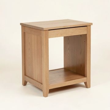 Mikel Frame End Table With Storage (synthetic illustration; no displayed measurements)