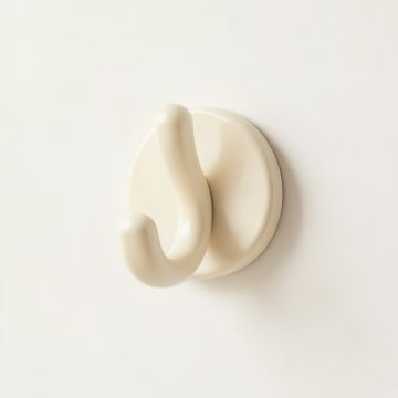 Fern Canyon Wall-Mounted Robe Hook - Cream (synthetic illustration; no displayed measurements)