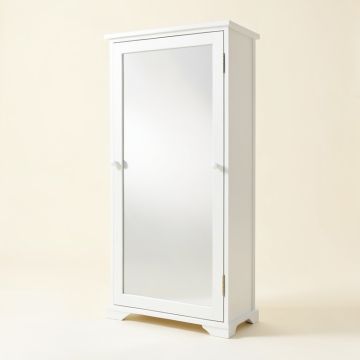 Bracondale Frameless Over The Door Jewelry Armoire With Mirror (synthetic illustration; no displayed measurements)
