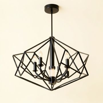 Mcginty 6 - Light Unique / Statement Geometric Chandelier (synthetic illustration; no displayed measurements)