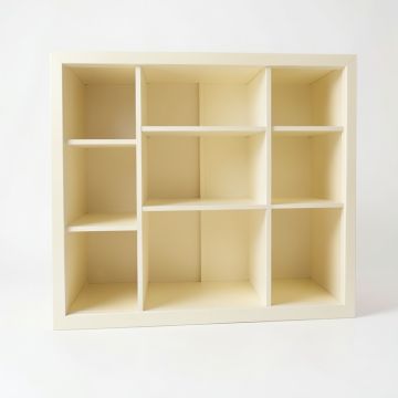 Reed Branch Empty Mug-Storage Cabinet Insert - Cream (synthetic illustration; no displayed measurements)