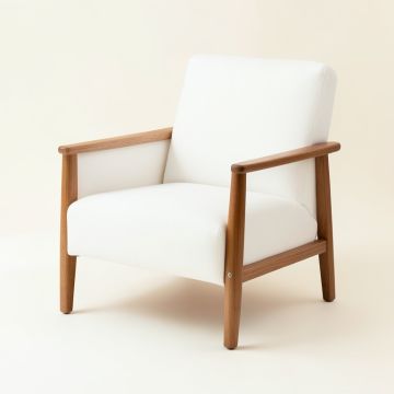 Dawn Arc Upholstered Armchair (synthetic illustration; no displayed measurements)