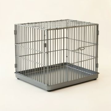Oak Bluff Empty Furniture-Style Pet Crate - Gray (synthetic illustration; no displayed measurements)