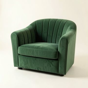 Field Dell Upholstered Armchair - Green (synthetic illustration; no displayed measurements)