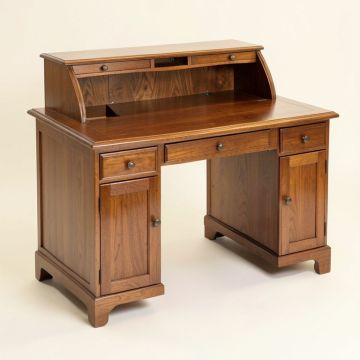 Marquis Solid Wood Secretary Desk With Hutch (synthetic illustration; no displayed measurements)
