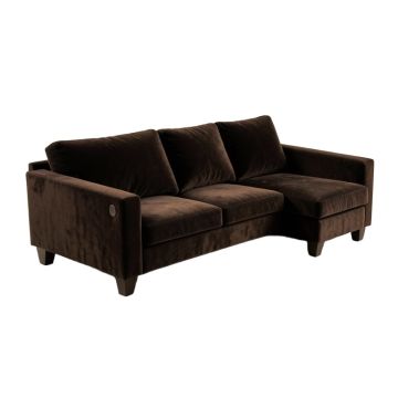 Branham 110.5 '' Wide Velvet Reversible Sofa & Chaise